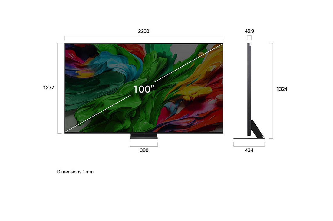 LG Smart TV LG QNED evo AI QNED86 4K 100 pouces 120 Hz Télécommande AI Magic Remote webOS25 2025 , 100QNED86A6, thumbnail 4