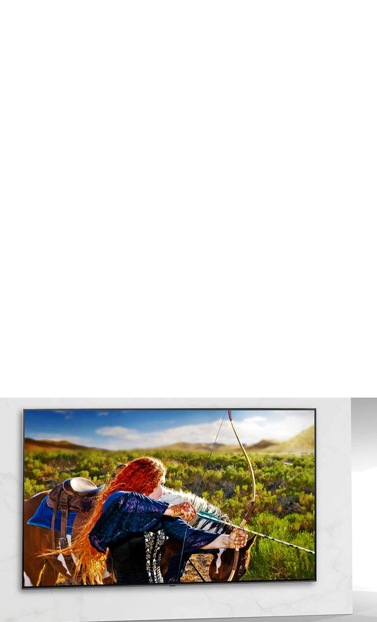 Écran de téléviseur avec en image une scène de Pixar Incredibles