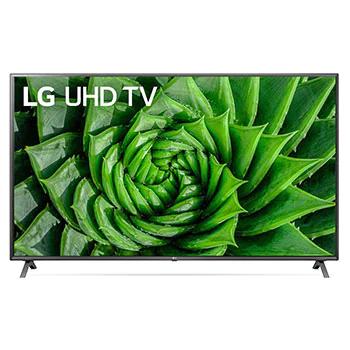 Téléviseur LG UHD 4K de 82 pouces de la série UN80, doté d’un design Écran de cinéma, d’Active HDR 4K, de la plateforme WebOS Smart et de la technologie AI ThinQ1