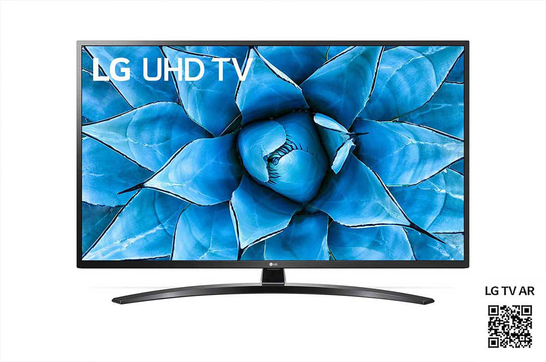 LG Téléviseur LG 4K Smart UHD UN74 de 65 pouces, vue avant avec image de remplissage, 65UN7440PVA