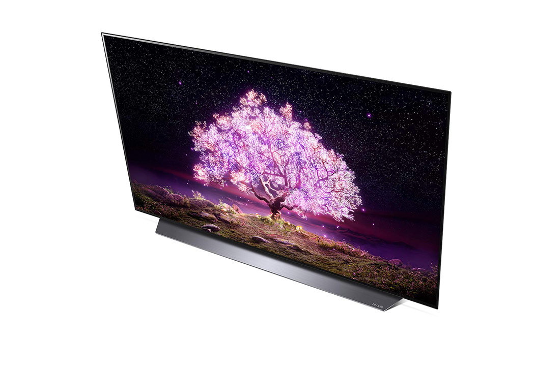 LG Téléviseur OLED Smart C1 LG 4K 55 pouces, Vue latérale supérieure, OLED55C1PVB, thumbnail 8