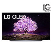 LG Téléviseur OLED Smart C1 LG 4K 65 pouces, vue avant, OLED65C1PVB, thumbnail 1