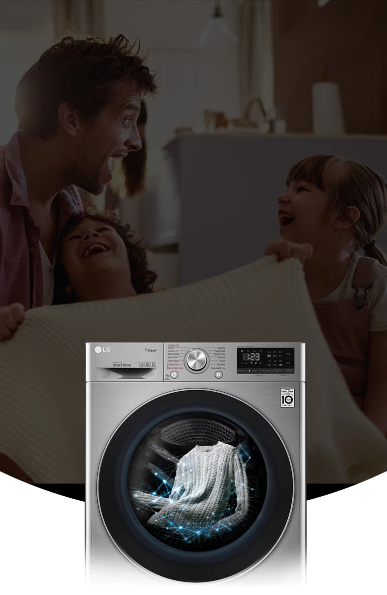 Lavage intelligent avec 18 % de protection supplémentaire du linge