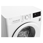 LG Lave-linge à chargement frontal (lavage uniquement) d’une capacité de 6 kg, Blanc, Moteur Inverter Direct Drive, 6 Mouvements associés DD, Diagnostic intelligent, F2J5NNP3W, thumbnail 3