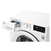 LG Lave-linge à chargement frontal (lavage uniquement) d’une capacité de 6 kg, Blanc, Moteur Inverter Direct Drive, 6 Mouvements associés DD, Diagnostic intelligent, F2J5NNP3W, thumbnail 5