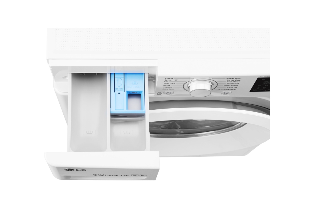 LG Lave-linge à chargement frontal, Blanc, avec Moteur Inverter Direct Drive, F4J5QNP3W, thumbnail 7