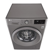 LG Lave-linge à chargement frontal (lavage uniquement), Capacité de charge : 7 kg, Argent, Moteur Inverter Direct Drive, 6 Mouvements associés DD, Diagnostic intelligent, F4J5QNP7S, thumbnail 7