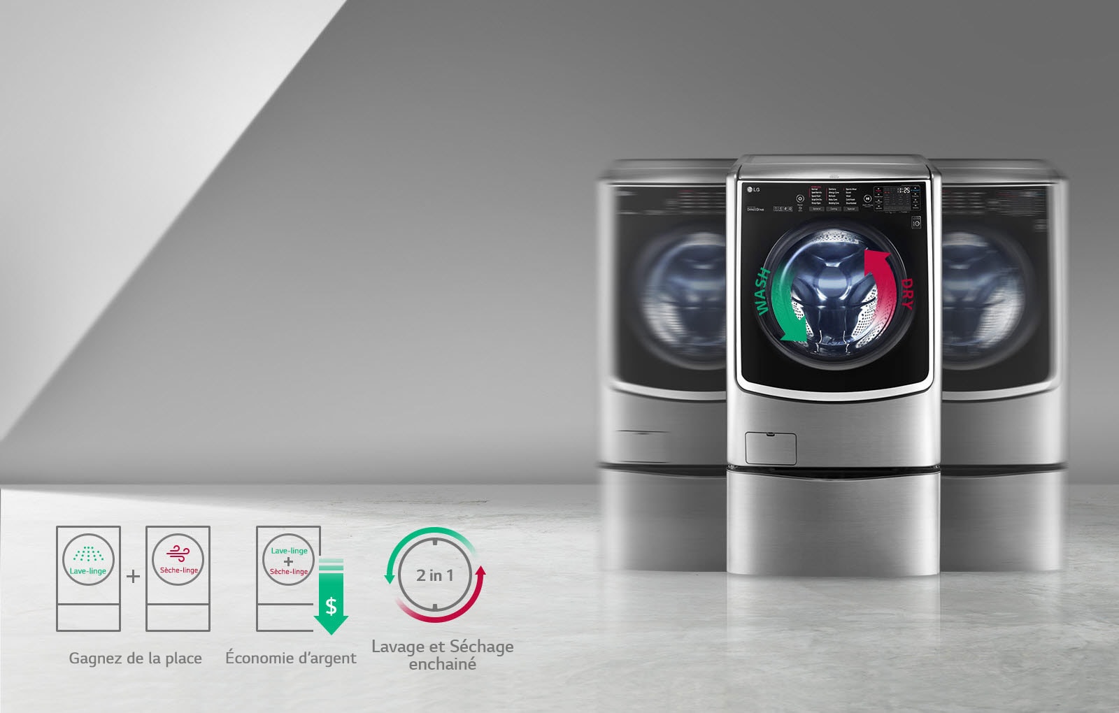 CES 2015 – LG Twin Wash, mini lave-linge pour laver en double