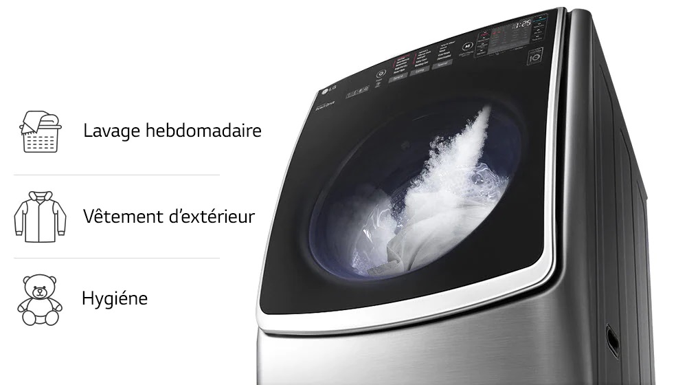 Grandes charges avec TrueSteam™1