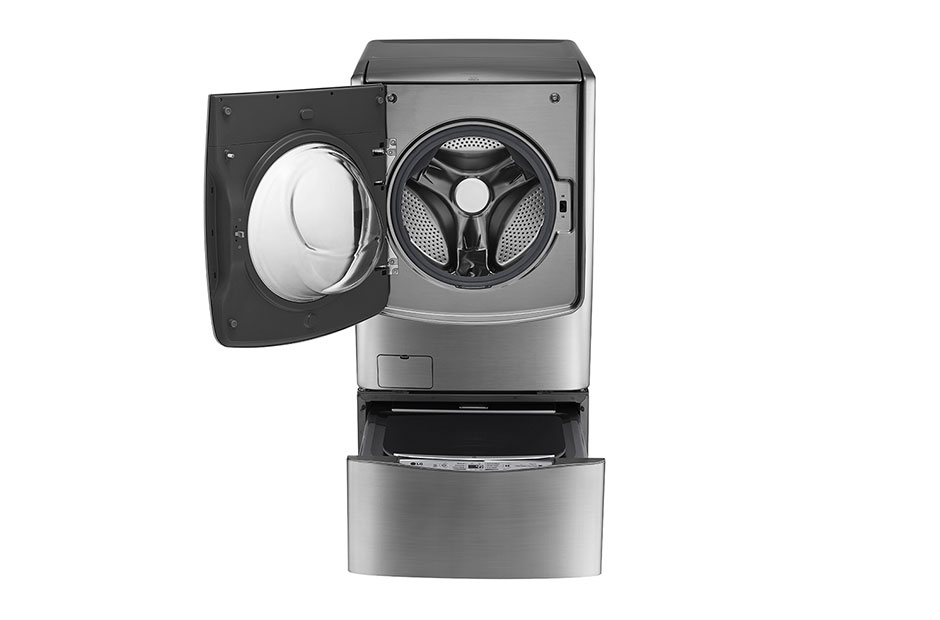 LG TWINWash™ Lavante-séchante 21/12 KG | Mini Lave-linge 3.5KG | TrueSteam™ | TurboWash™ | A+++(-40%) | Wi-Fi | Smart Diagnosis™ | Moteur Direct Drive™ garanti 10 ans, FH0C9CDHK72, thumbnail 4