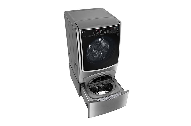 LG TWINWash™ Lavante-séchante 21/12 KG | Mini Lave-linge 3.5KG | TrueSteam™ | TurboWash™ | A+++(-40%) | Wi-Fi | Smart Diagnosis™ | Moteur Direct Drive™ garanti 10 ans, FH0C9CDHK72, thumbnail 11