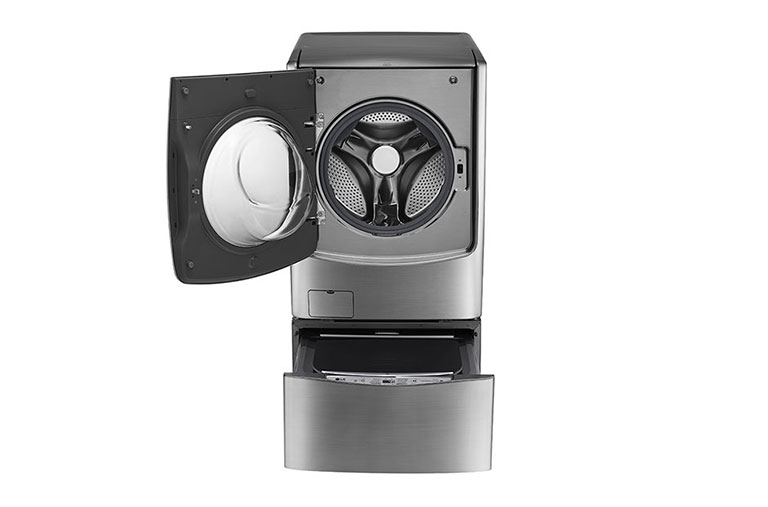 LG TWINWash™ Lavante-séchante 21/12 KG | Mini Lave-linge 3.5KG | TrueSteam™ | TurboWash™ | A+++(-40%) | Wi-Fi | Smart Diagnosis™ | Moteur Direct Drive™ garanti 10 ans, FH0C9CDHK72, thumbnail 4