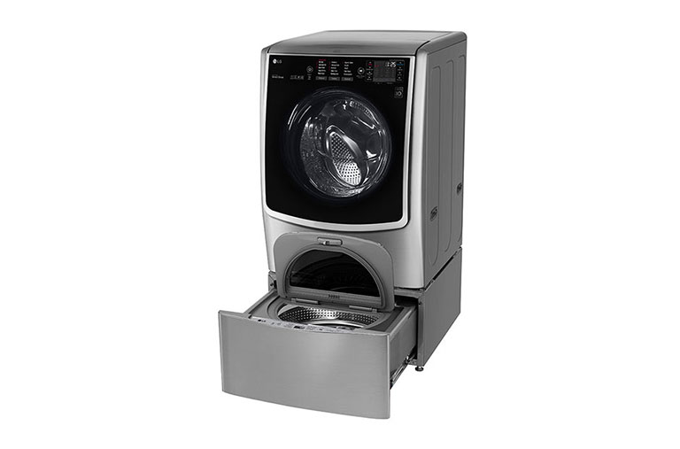 LG TWINWash™ Lavante-séchante 21/12 KG | Mini Lave-linge 3.5KG | TrueSteam™ | TurboWash™ | A+++(-40%) | Wi-Fi | Smart Diagnosis™ | Moteur Direct Drive™ garanti 10 ans, FH0C9CDHK72, thumbnail 8