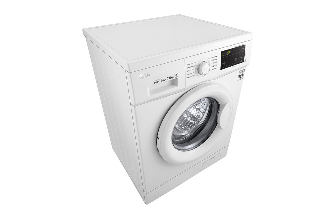 LG Lave-linge à chargement frontal (lavage uniquement) d’une capacité de 7 kg, Blanc, Moteur Inverter Direct Drive, 6 Mouvements associés DD, Diagnostic intelligent, FH2J3QDNP0, thumbnail 7