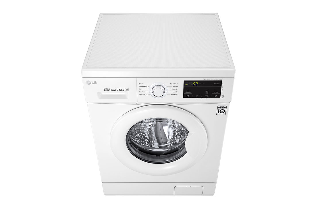 LG Lave-linge à chargement frontal (lavage uniquement) d’une capacité de 7 kg, Blanc, Moteur Inverter Direct Drive, 6 Mouvements associés DD, Diagnostic intelligent, FH2J3QDNP0, thumbnail 9