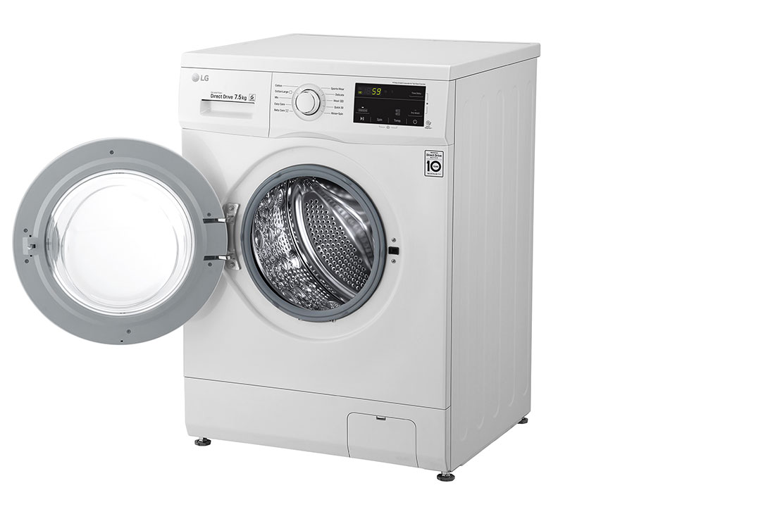 LG Lave-linge à chargement frontal (lavage uniquement) d’une capacité de 7 kg, Blanc, Moteur Inverter Direct Drive, 6 Mouvements associés DD, Diagnostic intelligent, FH2J3QDNP0, thumbnail 12