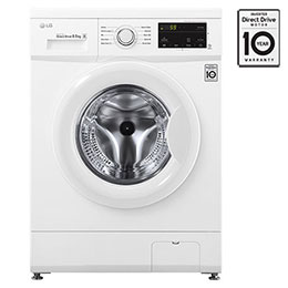 Lave-linge à chargement frontal (lavage uniquement) d’une capacité de 6 kg, Blanc, Moteur Inverter Direct Drive, 6 Mouvements associés DD, Diagnostic intelligent2