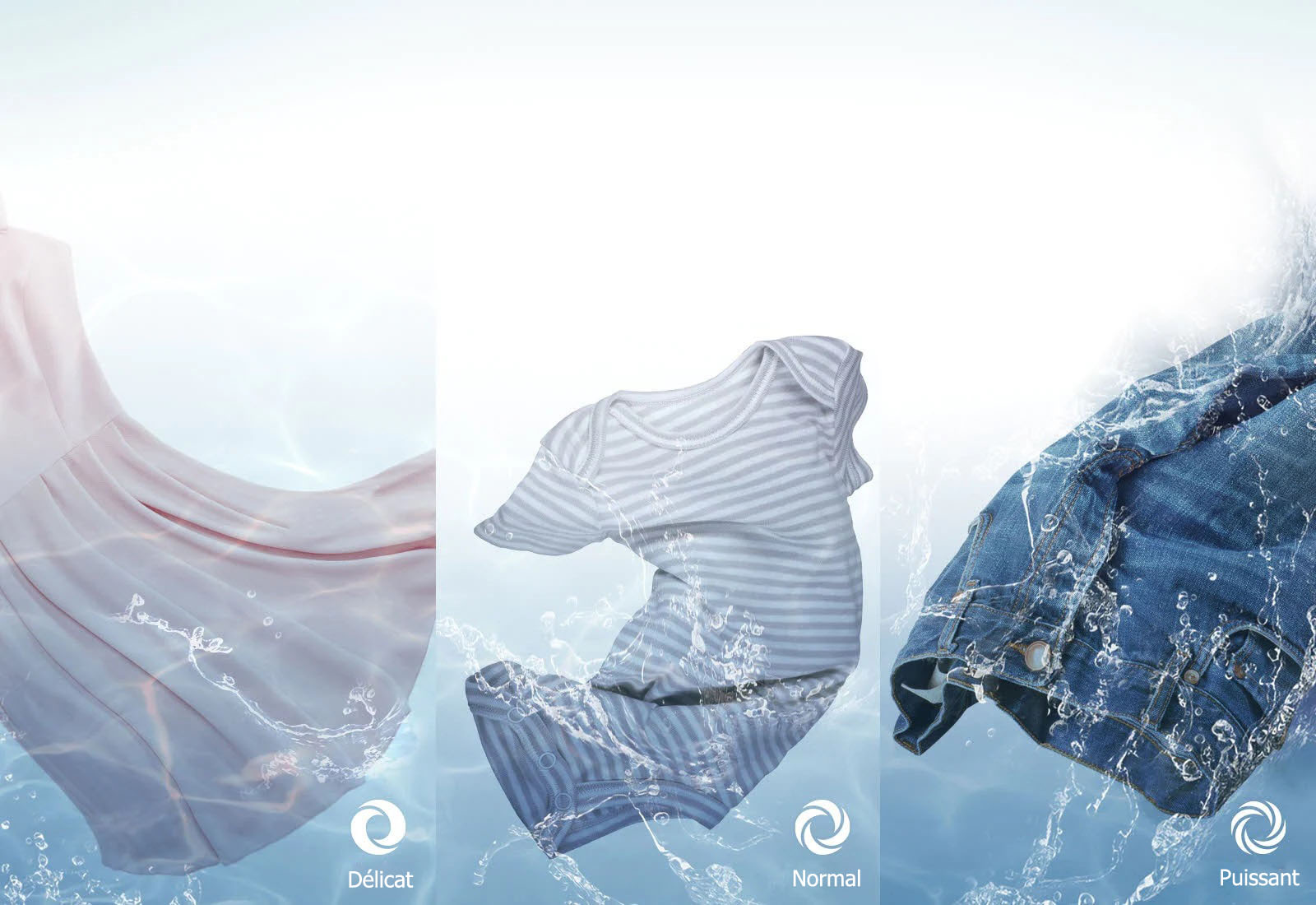 Les vêtements sont nettoyés