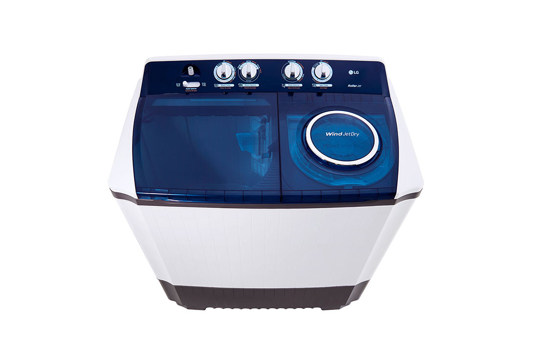 LG Lave-linge combiné de 10 Kg avec distributeur rotatif, 3 programmes de lavage, filtre à peluche, P1461RWPL - Vue de dessus, P1461RWPL, thumbnail 7