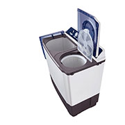 LG Lave-linge combiné de 10 Kg avec distributeur rotatif, 3 programmes de lavage, filtre à peluche, P1461RWPL - Inclinaison à droite, ouvert, P1461RWPL, thumbnail 6