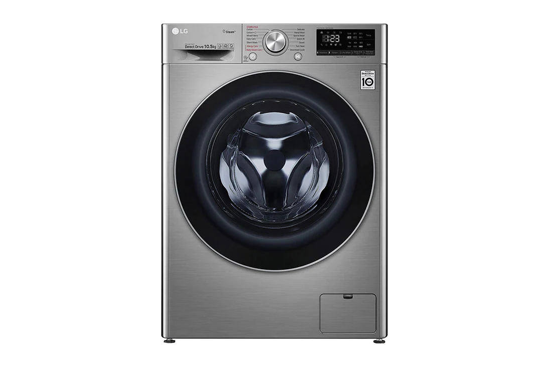 LG Lave-linge 10.5KG | 6 Motion Direct Drive™ | Moteur Direct Drive™ garantie 10 ans | AIDD™ | technologie Steam™, F4V5RYP2T