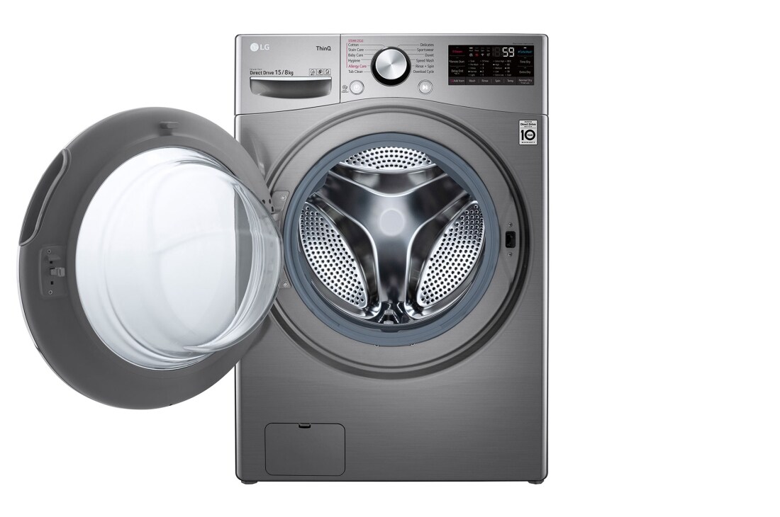 Machine A Laver Et Seche Linge En Meme Temps LG Lave-linge et Sèche-linge | 15 / 8 Kg| Capacité plus grande | AI DD | Steam | ThinQ | LG West Africa