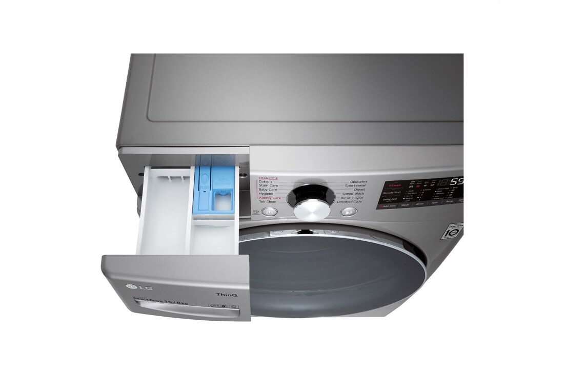 LG Lave-linge de plus grande capacité avec sèche-linge 15 / 8 Kg, F0L9DGP2S, thumbnail 8