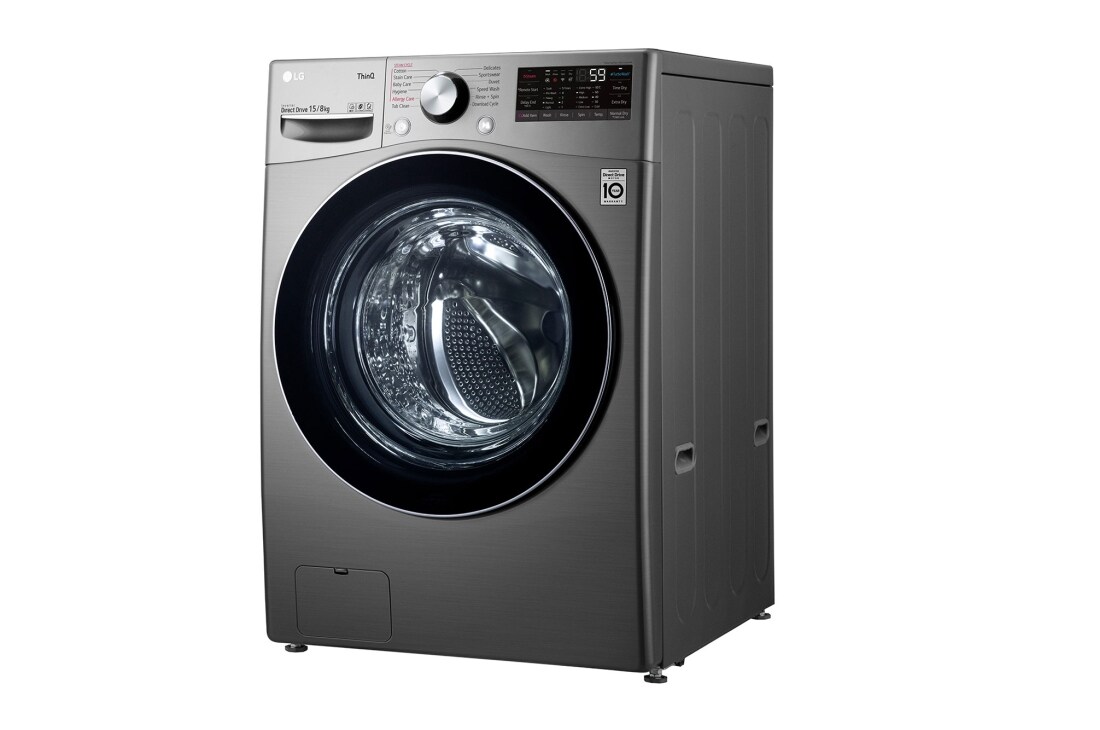 LG Lave-linge de plus grande capacité avec sèche-linge 15 / 8 Kg, F0L9DGP2S, thumbnail 11