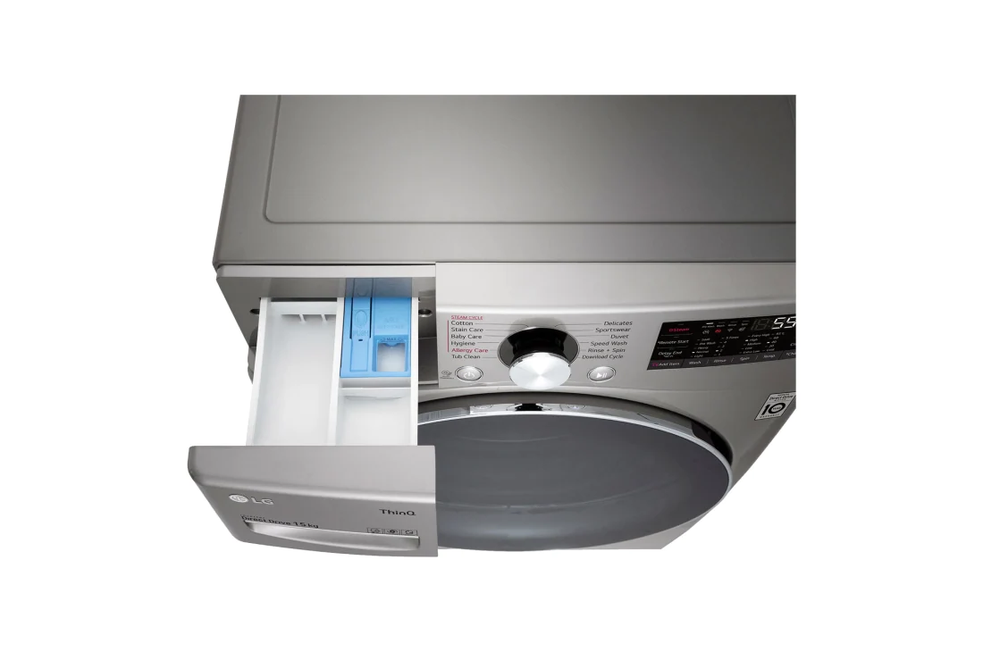 LG Charge frontale 15 KG | 6 Motion Direct Drive™ | Inverter Direct Drive™ avec garantie de 10 ans | TurboWash | AIDD™, F0L9DYP2S, thumbnail 6