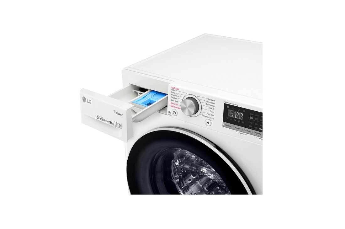 LG Lave-linge d’une capacité de charge de 9 kg | AI DD | Steam™ (Allergy Care) (Anti-allergies), F4V5VYP0W, thumbnail 5