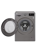 LG Lave-linge à chargement frontal (lavage uniquement), Capacité de charge : 8 kg, Argent, Moteur Inverter Direct Drive, 6 Mouvements associés DD, Diagnostic intelligent, F2J5TNP7S, thumbnail 2