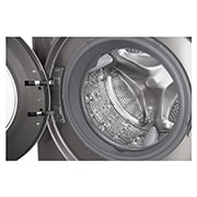 LG Lave-linge à chargement frontal (lavage uniquement), Capacité de charge : 8 kg, Argent, Moteur Inverter Direct Drive, 6 Mouvements associés DD, Diagnostic intelligent, F2J5TNP7S, thumbnail 3
