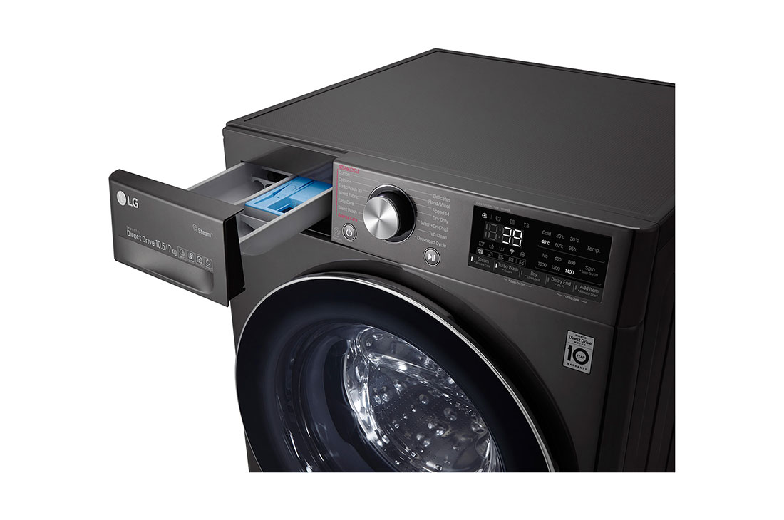 LG Lave-linge Vivace 10,5 kg et sèche-linge 7 kg, avec technologie IA DD, Lave-linge Vivace 10,5 kg et sèche-linge 7 kg, avec technologie IA DD, F4V9RCP2E, thumbnail 5