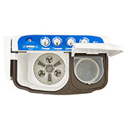 LG 7 kg, Corps en plastique, Pulsateur à jet de rouleaux, Scubber Collor, Trempage, Bleu foncé, WP-810RD, WP-810RD, thumbnail 8