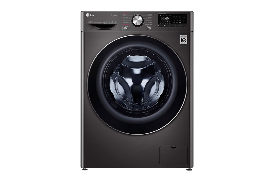 LG Lave-linge Vivace 10,5 kg et sèche-linge 7 kg, avec technologie IA DD, F4V5RGPYJE