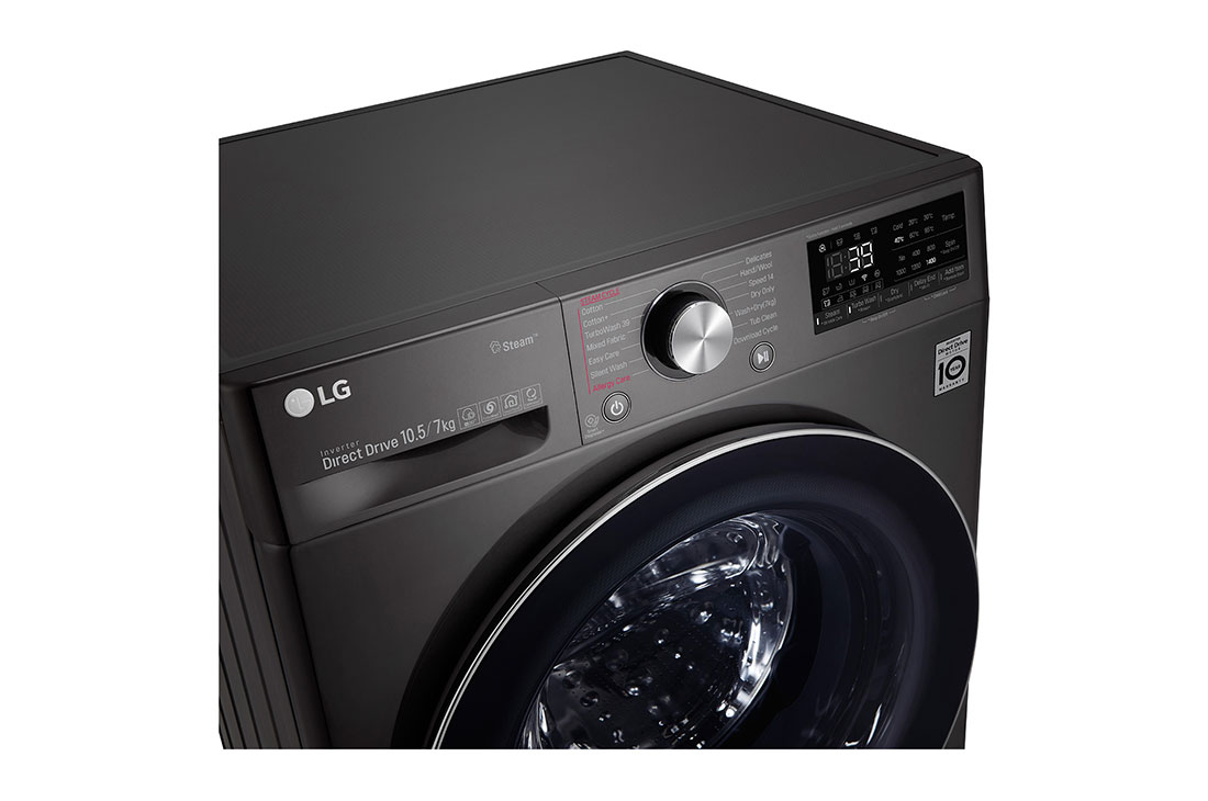 LG Lave-linge Vivace 10,5 kg et sèche-linge 7 kg, avec technologie IA DD, F4V5RGPYJE, thumbnail 3