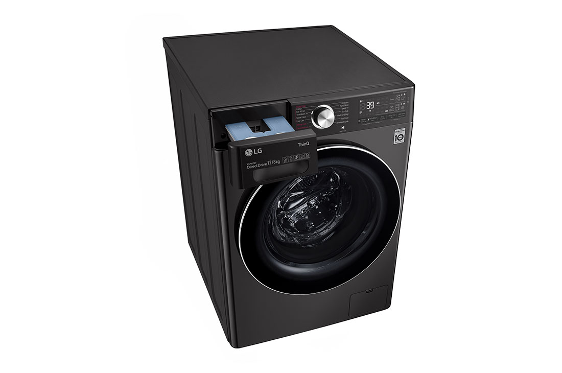 LG 12/8KG AI DD Lave-linge à chargement frontal | Plus grande capacité, Perspective Drawer Open, F4V9BCP2EE, thumbnail 9