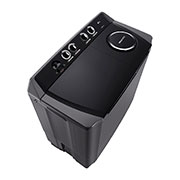 LG Machine à laver LG à double cuve, 7 kg, Wind Jet Dry, jet de rouleaux, 3 programmes de lavage, noir, vue en perspective gauche, P861RONT, thumbnail 3