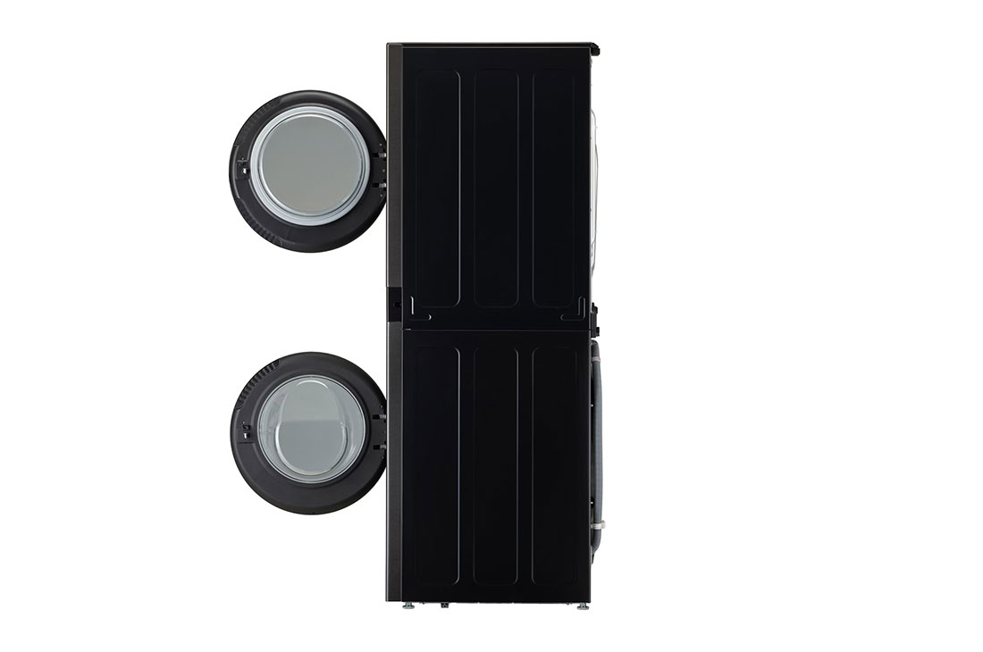 LG 13/10 kg LG WashTower™ avec technologie Centre Control™, acier noir, side open door view, WT1310RH, thumbnail 9