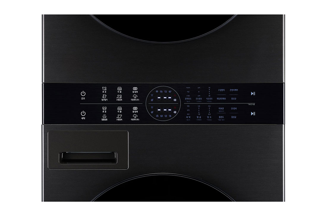 LG 13/10 kg LG WashTower™ avec technologie Centre Control™, acier noir, display, WT1310RH, thumbnail 11