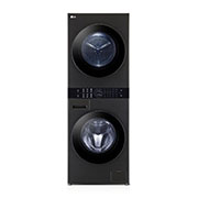 LG 13/10 kg LG WashTower™ avec technologie Centre Control™, acier noir, front view, WT1310RH, thumbnail 1