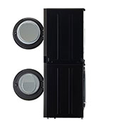 LG 13/10 kg LG WashTower™ avec technologie Centre Control™, acier noir, side open door view, WT1310RH, thumbnail 9