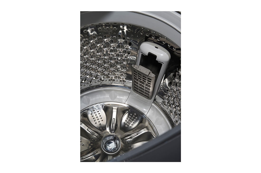 LG Machine à laver à chargement par le haut, 19&nbsp;kg, couleur noir platine, AIDD, vapeur, nettoyage de cuve (Tub Clean) automatique, cuve entièrement en acier inoxydable, drum, T19H3SDHT2, thumbnail 4