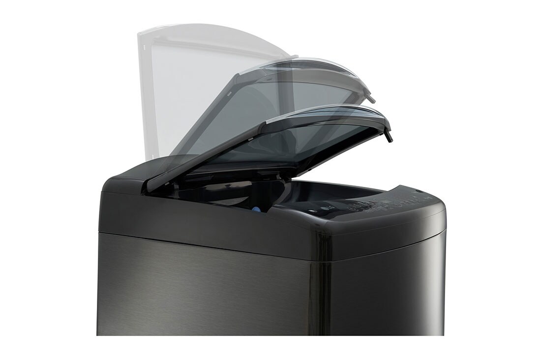 LG Machine à laver à chargement par le haut, 19&nbsp;kg, couleur noir platine, AIDD, vapeur, nettoyage de cuve (Tub Clean) automatique, cuve entièrement en acier inoxydable, top, T19H3SDHT2, thumbnail 7