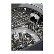 LG Machine à laver à chargement par le haut, 19&nbsp;kg, couleur noir platine, AIDD, vapeur, nettoyage de cuve (Tub Clean) automatique, cuve entièrement en acier inoxydable, drum, T19H3SDHT2, thumbnail 4