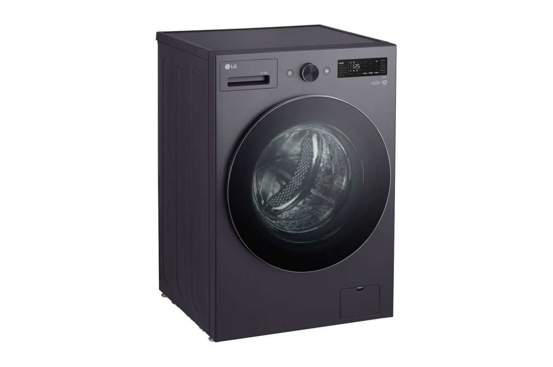 LG Lave-linge et sèche-linge combinés 15/8&nbsp;kg, Moteur Direct Drive, Smart Diagnosis, couleur Essence Graphite, Lave-linge et sèche-linge LG combinés 15/8&nbsp;kg, Moteur Direct Drive, Smart Diagnosis, couleur Essence Graphite, Vue avant, F0Z6DRP249, F0Z6DRP249, thumbnail 10