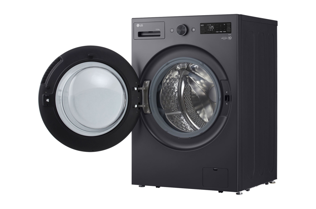 LG Lave-linge et sèche-linge combinés 15/8&nbsp;kg, Moteur Direct Drive, Smart Diagnosis, couleur Essence Graphite, Lave-linge et sèche-linge LG combinés 15/8&nbsp;kg, Moteur Direct Drive, Smart Diagnosis, couleur Essence Graphite, Vue avant, F0Z6DRP249, F0Z6DRP249, thumbnail 13
