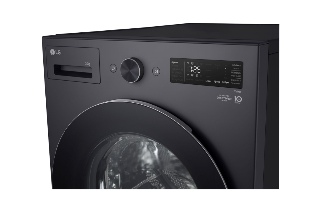 LG Lave-linge et sèche-linge combinés 20/10&nbsp;kg, Moteur Direct Drive, Smart Diagnosis, couleur Essence Graphite, Lave-linge et sèche-linge LG combinés 20/10&nbsp;kg, Moteur Direct Drive, Smart Diagnosis, couleur Essence Graphite, Detail2, F0Z8DRP24, F0Z8DRP24, thumbnail 9