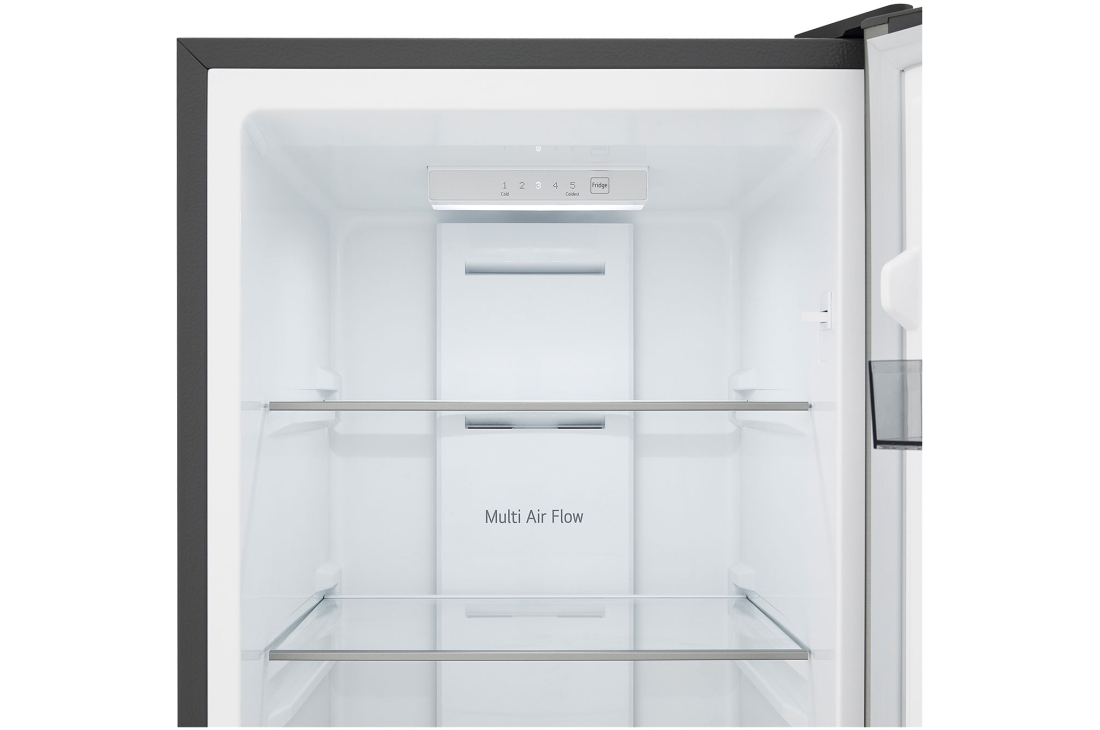 LG Réfrigérateur congélateur inférieur 221L Prime Argent, Réfrigérateur congélateur inférieur LG m226mpybam doté d’un panneau de commande intérieur et d’un éclairage LED lumineux., GCFB276PQCF, thumbnail 10
