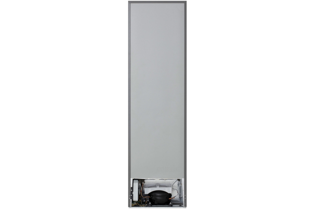 LG Réfrigérateur congélateur inférieur 221L Prime Argent, Vue arrière du réfrigérateur-congélateur inférieur LG m226mpybam montrant la disposition technique et la zone du compresseur., GCFB276PQCF, thumbnail 15